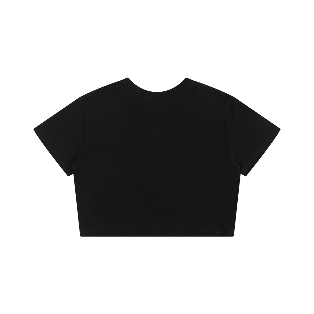 Black t-shirt on white background