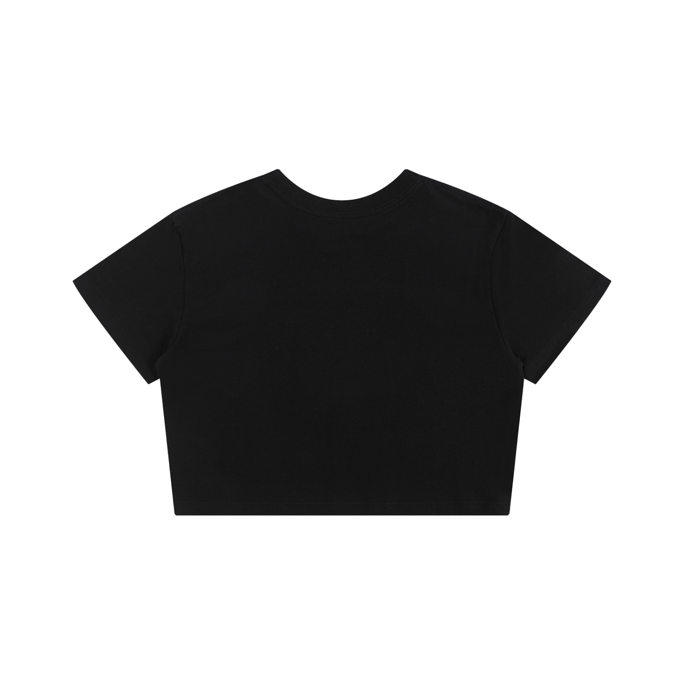 Black t-shirt on white background